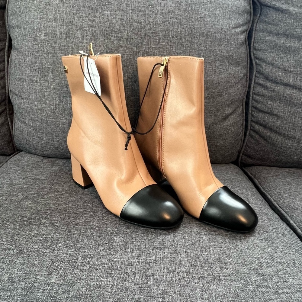 Liz Claiborne Faux Leather Ankle Boots - Picture 4 of 7